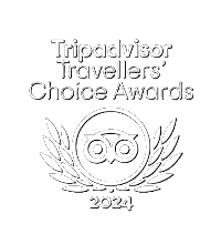 Trip Advisor Travellers' Choice Awards 2024 badge which links to the Trip Advisor website.